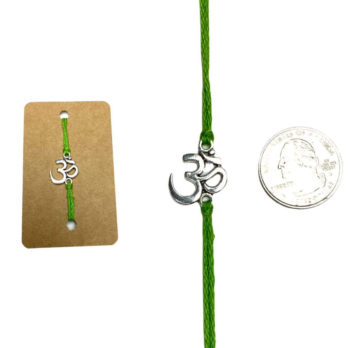 Assorted Om Raksha Bandhan Rakhi Memorial Bracelet, Red Thread Hindu Festival Bracelet for Sister and Brother Made in Usa - LoveNspire