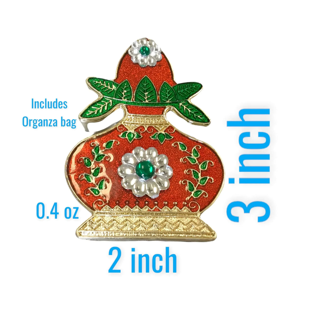 Kalash Haldi Kumkum Holder Decorative Bulk Roli Chawal/rice Holder Indian Festival Favor Diwali Rakhi Pooja Mandir Tika Platter Housewarming Gifts - LoveNspire