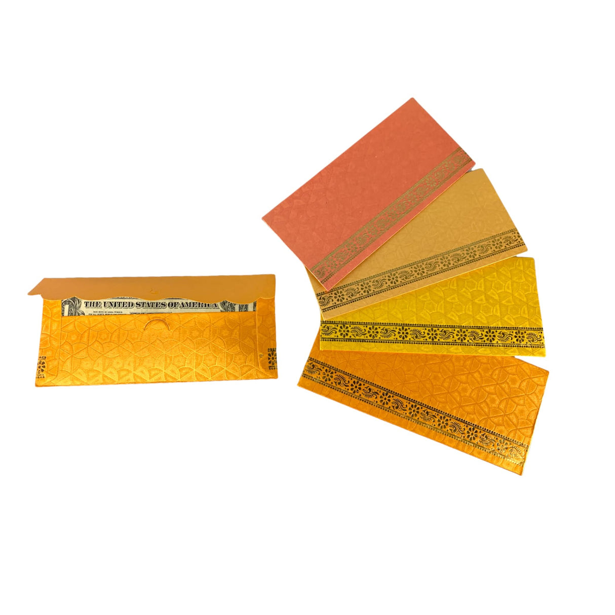 Pack of 10 Money Envelopes for Cash Assorted Indian Paper Shagun Lifafa Gift Cards Decorative Lucky Cash Gift Envelope Currency Holder Tip Envelopes Wedding Diwali Gift - LoveNspire