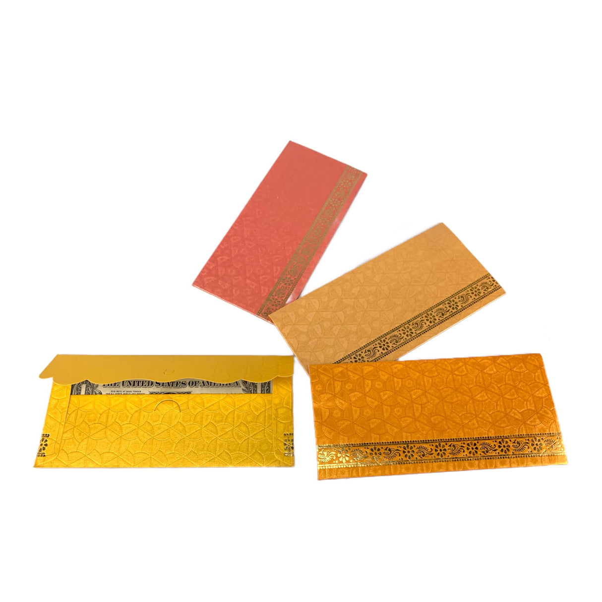 Pack of 10 Money Envelopes for Cash Assorted Indian Paper Shagun Lifafa Gift Cards Decorative Lucky Cash Gift Envelope Currency Holder Tip Envelopes Wedding Diwali Gift - LoveNspire