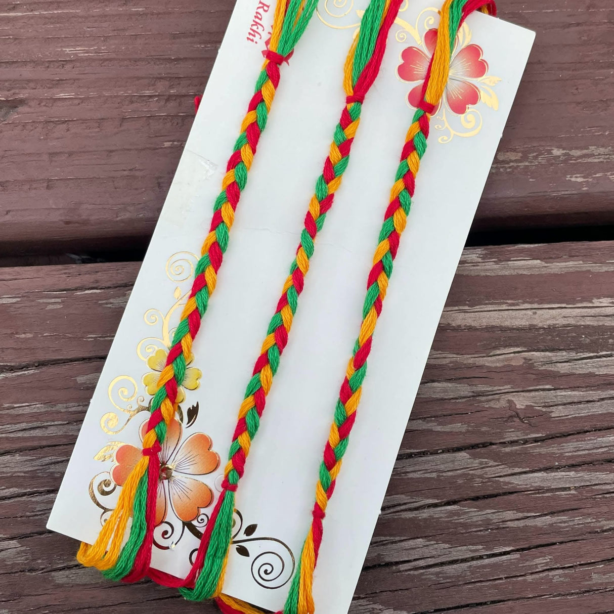 3CT Minimalist Rakhi for Brother, Rakhi Card, Rakhi Bracelet Rakasha Bandhan Handmade Rakhi Gifts Traditional Rakhi with Tika Roli Greeting Card - LoveNspire