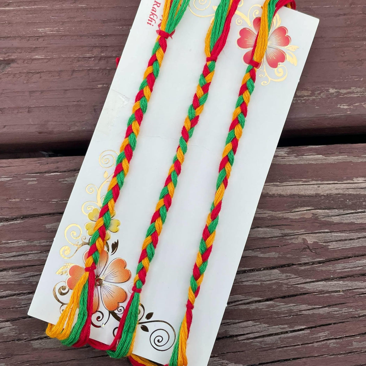 3CT Minimalist Rakhi for Brother, Rakhi Card, Rakhi Bracelet Rakasha Bandhan Handmade Rakhi Gifts Traditional Rakhi with Tika Roli Greeting Card - LoveNspire