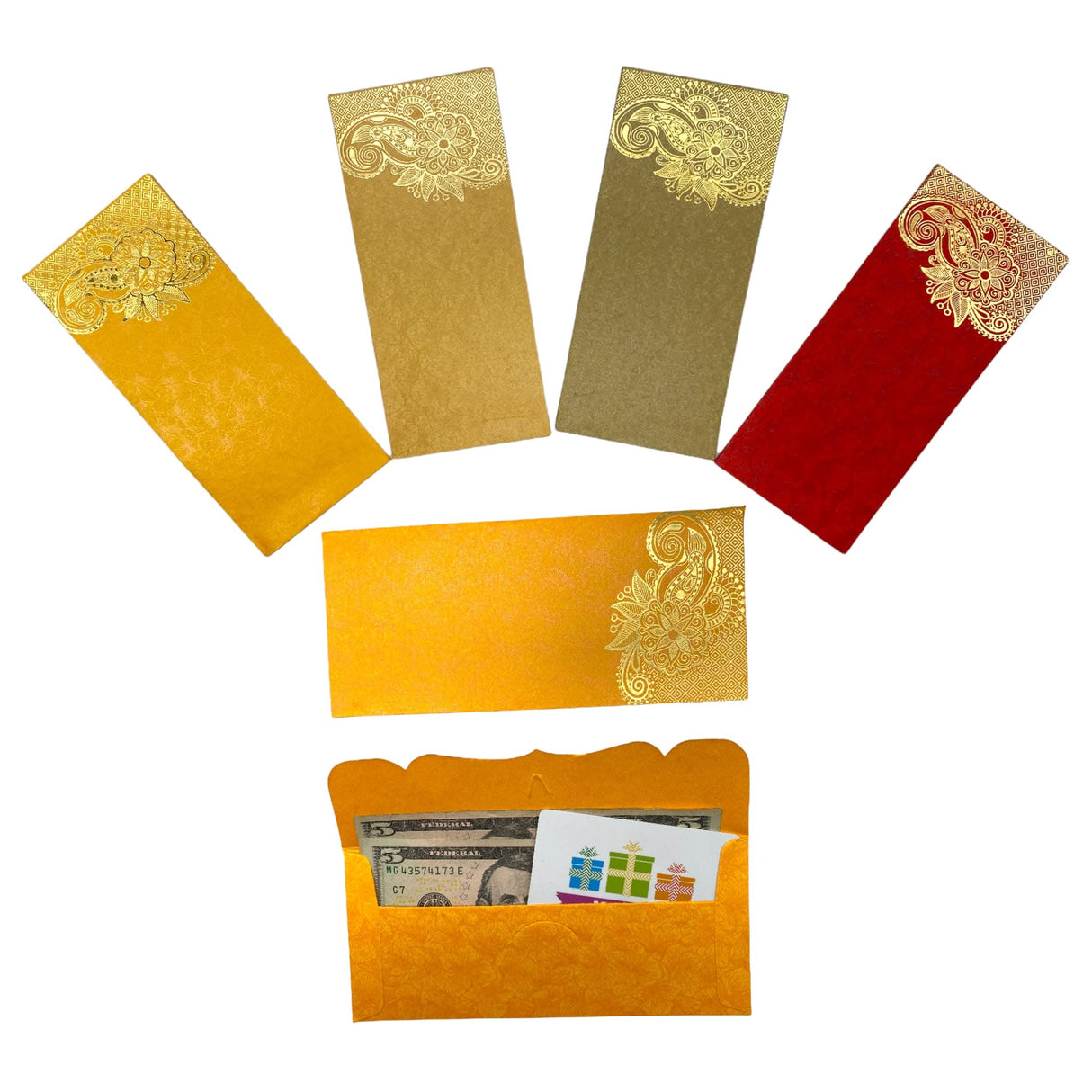 Paisley Shagun Money Envelopes, Lucky Cash Gift Envelope, Gifts Card Holder,currency, Tip Evenvolopes, Eid Diwali Christmas Wedding Chinese - LoveNspire
