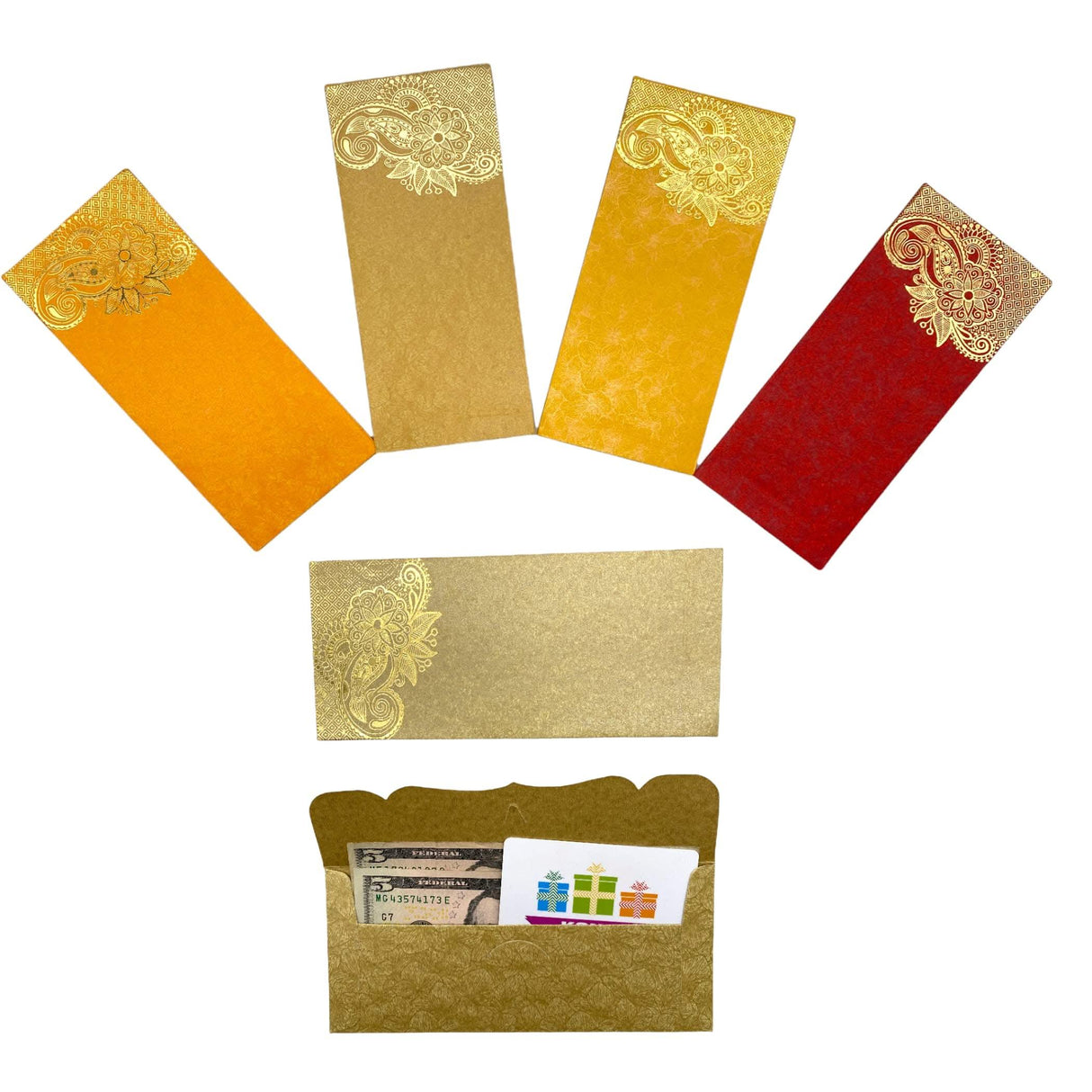 Paisley Shagun Money Envelopes, Lucky Cash Gift Envelope, Gifts Card Holder,currency, Tip Evenvolopes, Eid Diwali Christmas Wedding Chinese - LoveNspire