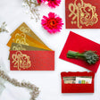 10/25/50/100 Money Envelopes for Assorted Indian Paper Shagun Lifafa Gift Cards Ganesha Decorative Lucky Cash Packet Currency Holder Tip Envelopes Wedding Diwali Gift - LoveNspire