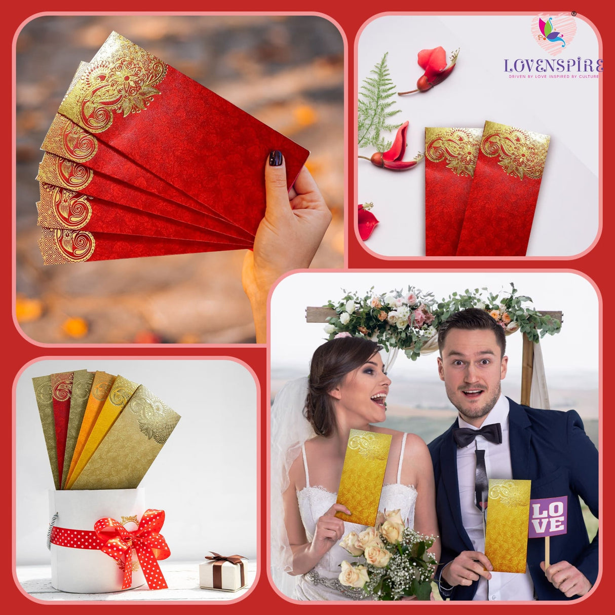 Money Envelopes for Cash Assorted Color Decorative Money Holder Card Paisley Paper Shagun Lifafa Gift Cards Lucky Cash Currency Holder Tip Envelopes Wedding Diwali Gift - LoveNspire