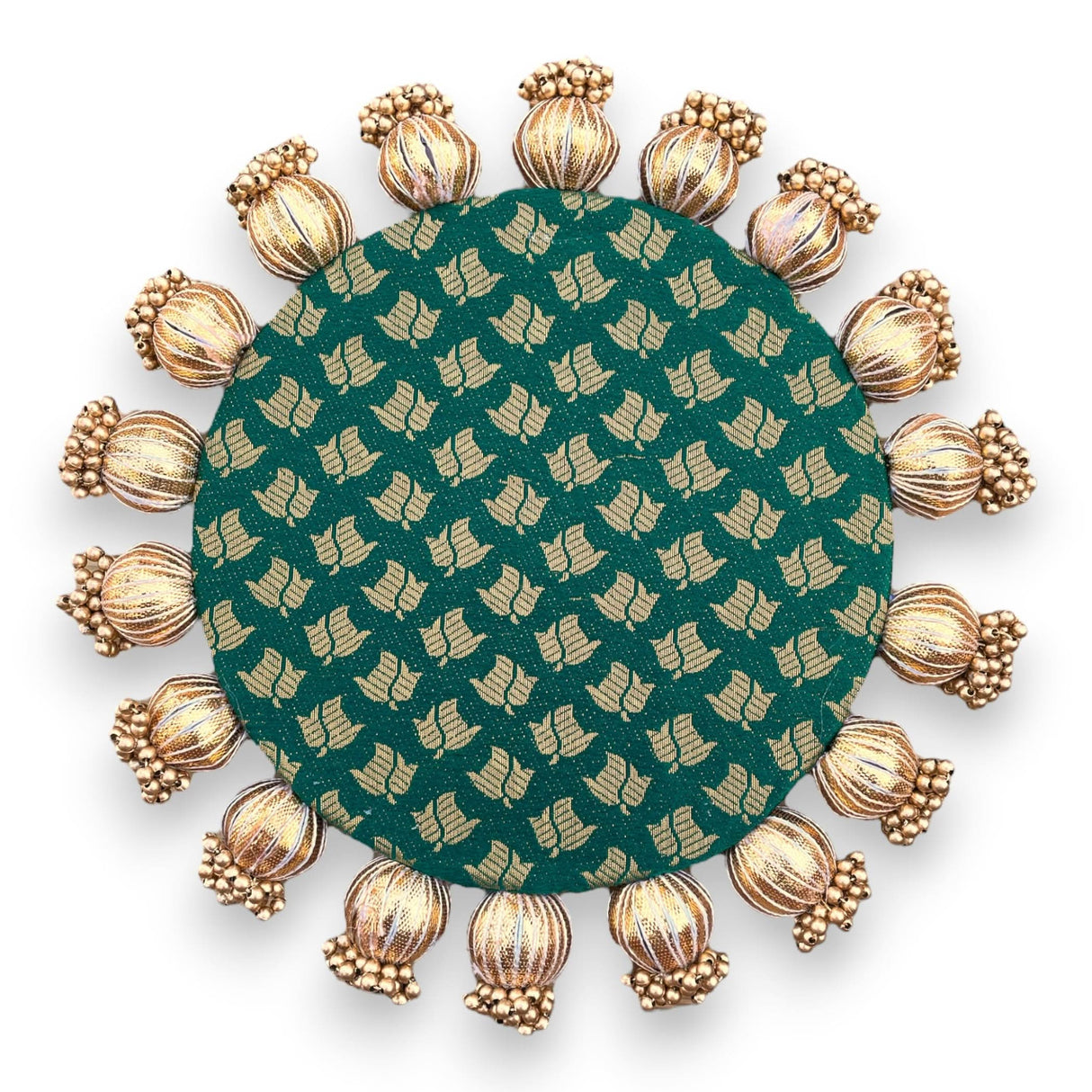 Patola Platter, Reversible Patola, Diwali Rangoli, Floor Rangoli, Platter Mat, Platter Stand, Platter Tray, Rangoli Mat, Rangoli Platter, Reversible Mat - LoveNspire