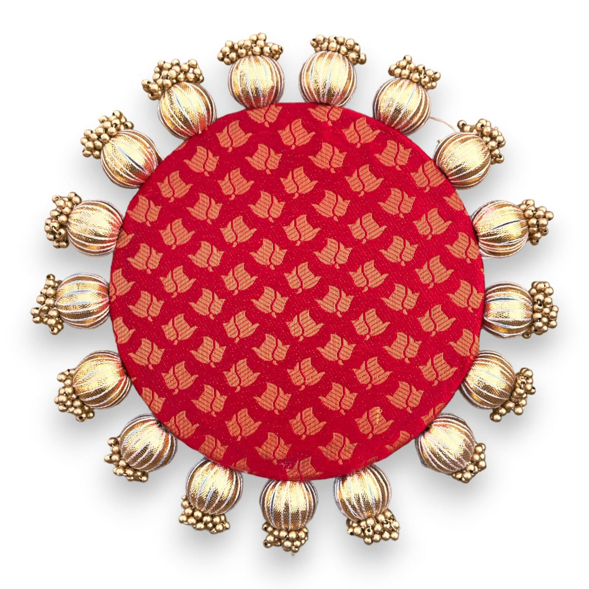 Patola Platter, Reversible Patola, Diwali Rangoli, Floor Rangoli, Platter Mat, Platter Stand, Platter Tray, Rangoli Mat, Rangoli Platter, Reversible Mat - LoveNspire