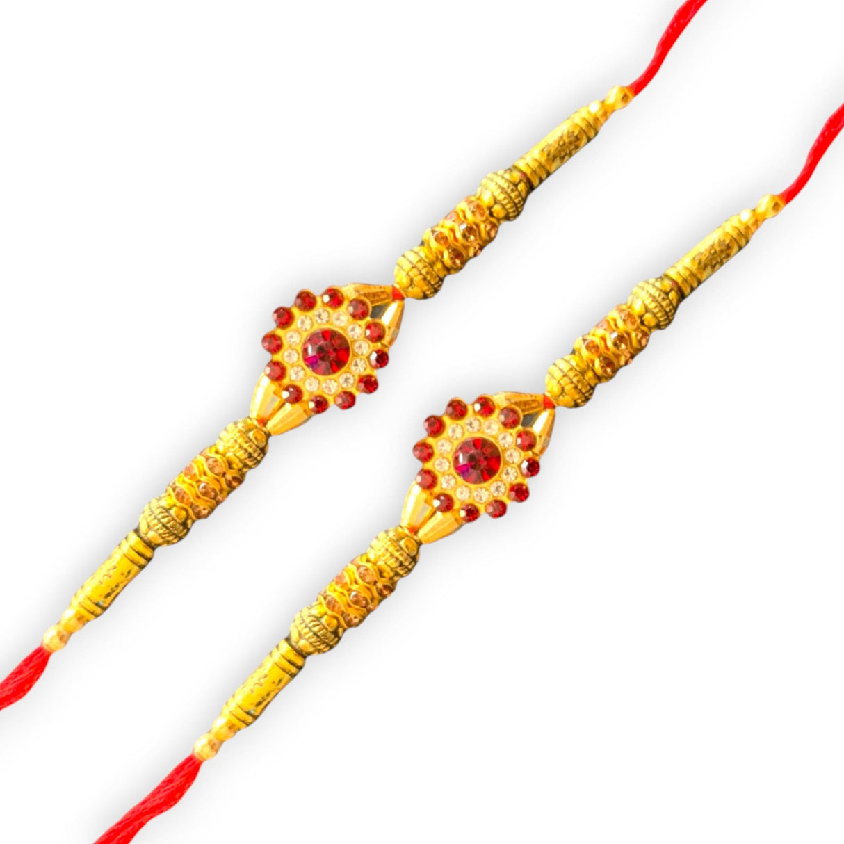 2CT Rakhi Set for Brother Bhabhi Beautiful Thread Bracelet Gift Hamper for Raksha Bandhan Celebration Rakashabandhan Gifts Sister In Law Bracelets - LoveNspire