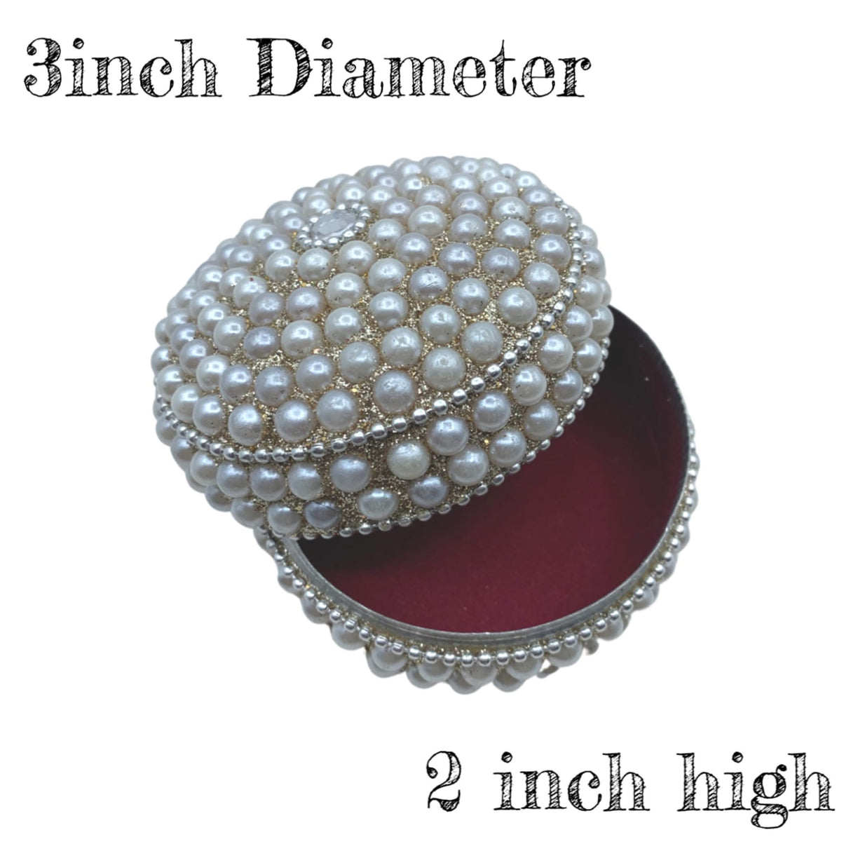 Pearl Jewelry Box for Women and Girls Travel Case Jewelry Organizer Gift Box Indian Pakistani Wedding Favor Diwali Gift for Mother’s Day Anniversary Housewarming - LoveNspire