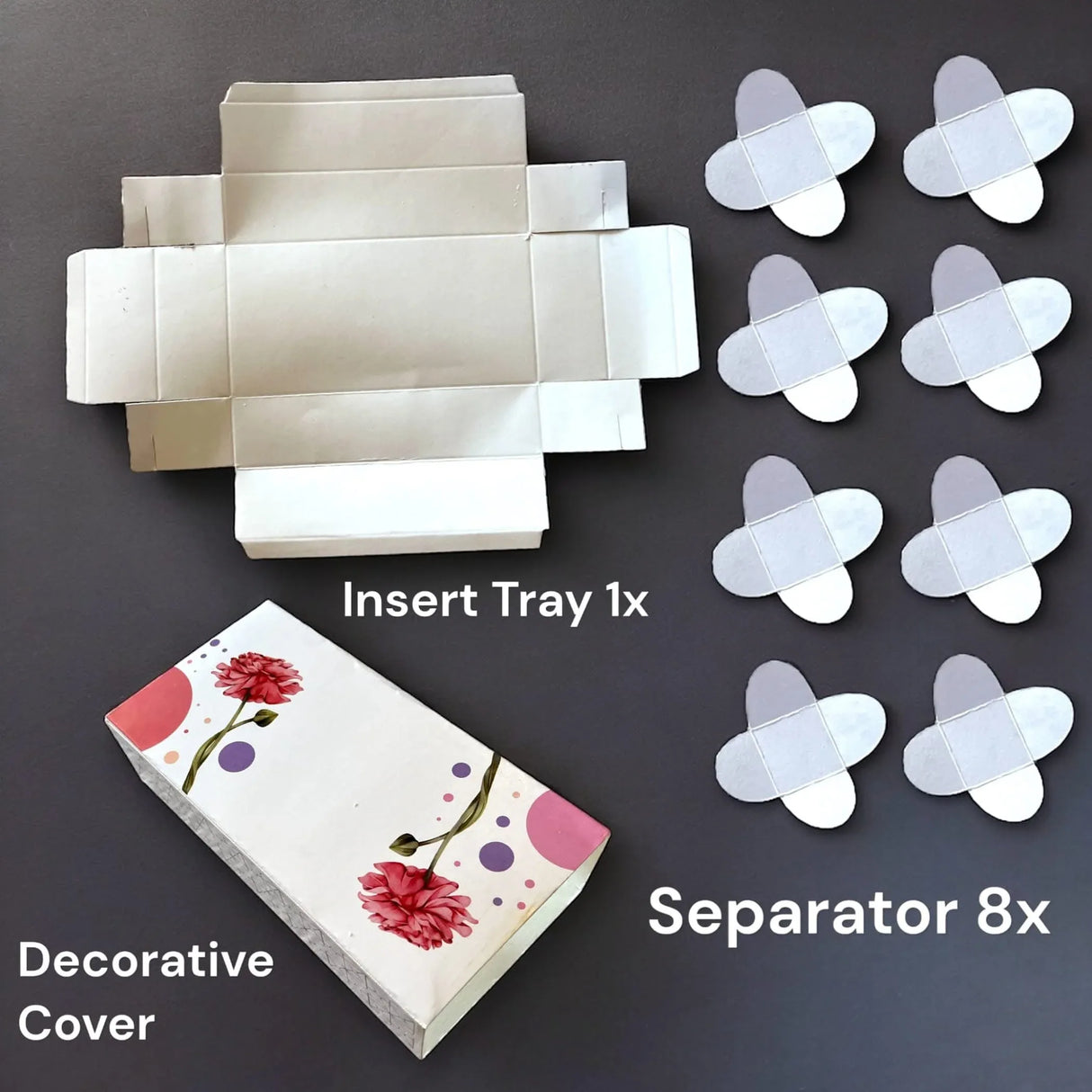 Sweet Boxes for Indian Sweets Peony Flower Design Empty Mithai Box with Lid for Cookies Goodies Candy Handmade Bulk Favor Boxes for Wedding Pooja Baby Shower Housewarming Return Gifts - LoveNspire