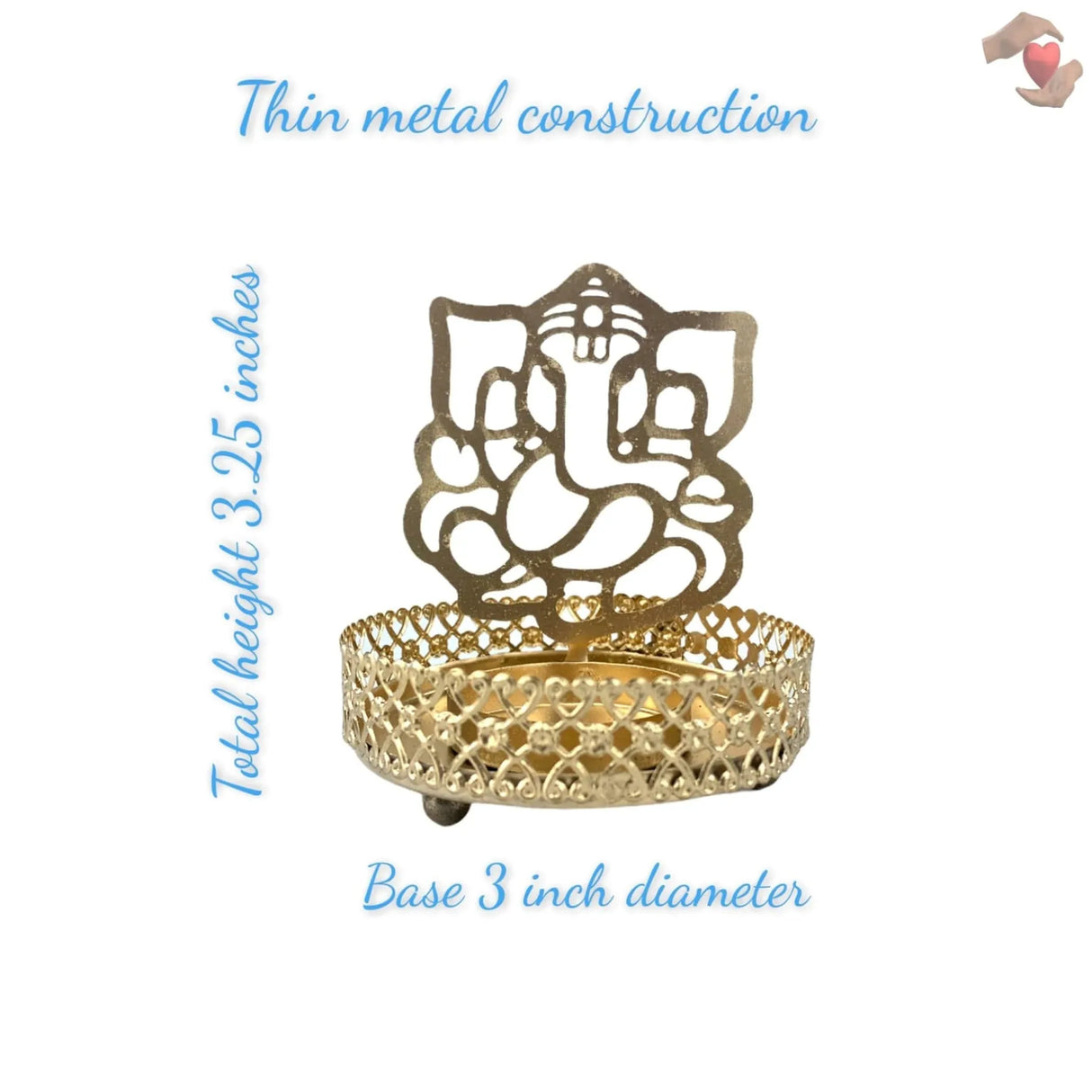 Personalized Diwali Gifts Hamper Indian Festival Basket Diwali Gift Boxes Ganesha Candle Holder, Sweets Dry Fruits for Employees Home Office Friends Family Relatives Return Gift Items - LoveNspire