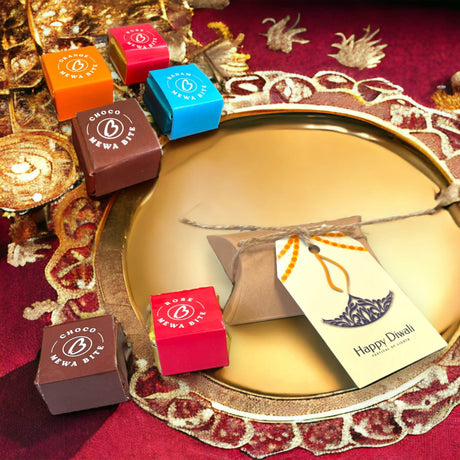 Personalized Diwali Gifts Hamper Indian Festival Basket Diwali Gift Boxes Ganesha Candle Holder, Sweets Dry Fruits for Employees Home Office Friends Family Relatives Return Gift Items - LoveNspire