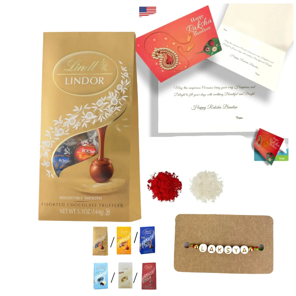 Personalized Name Rakhi for Brother Raksha Bandhan Designer Handmade Rakhi Thread for Bhaiya Custom Name Rakhi - Rakhi Gift Hamper Ferrero-rocher/ghirar-delli/kit-kat - LoveNspire