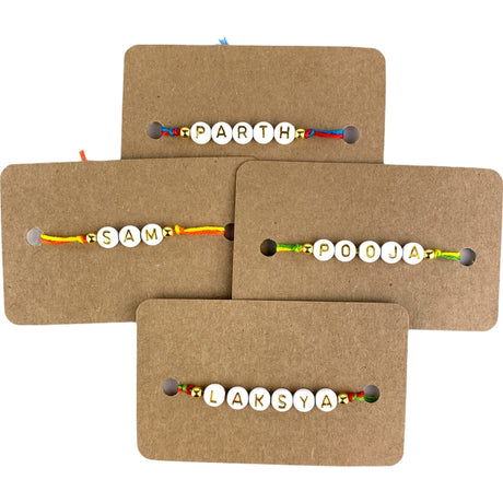 Personalized Name Rakhi for Brother Raksha Bandhan Designer Handmade Rakhi Thread for Bhaiya Custom Name Rakhi - Rakhi Gift Hamper Ferrero-rocher/ghirar-delli/kit-kat - LoveNspire