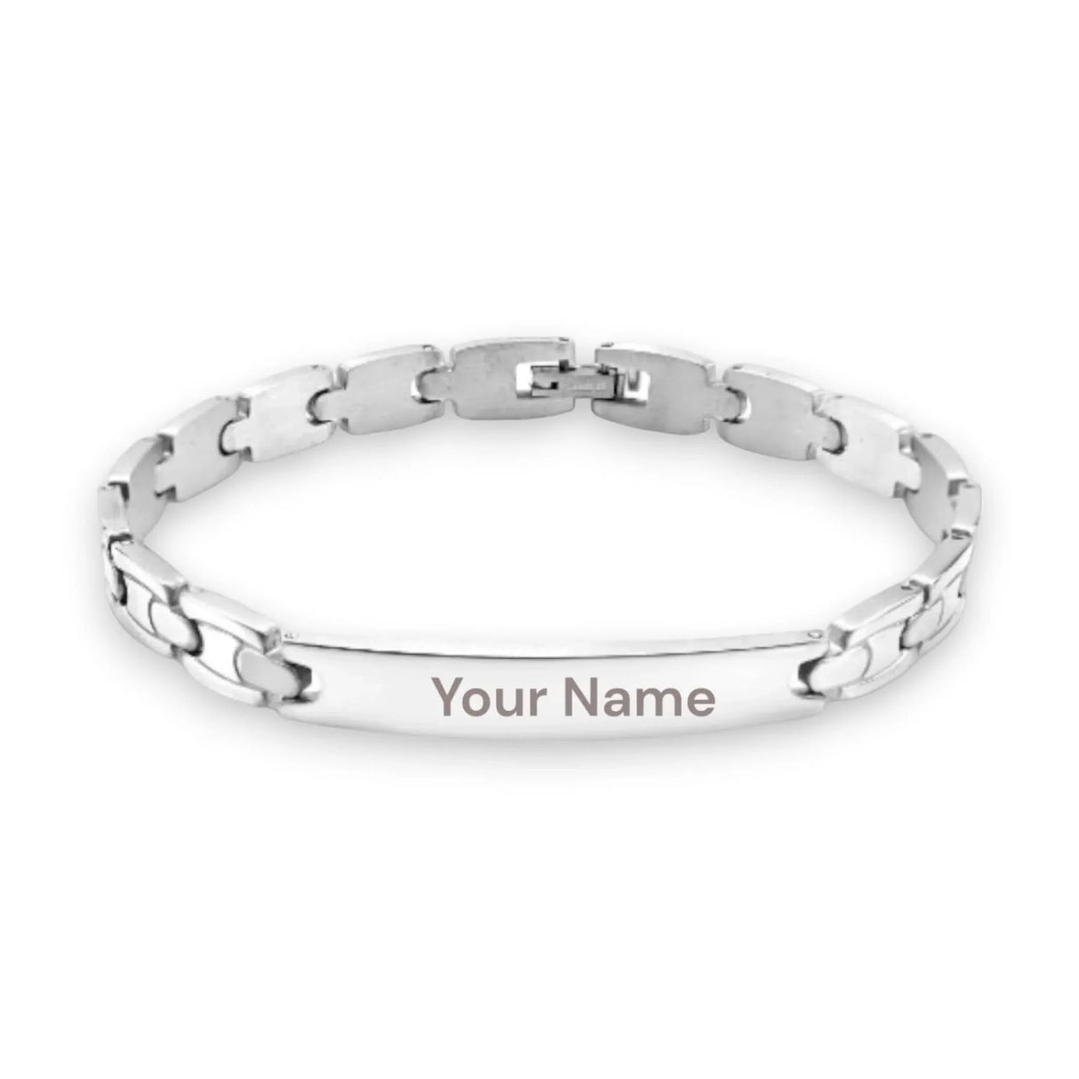 Personalized Stainless Steel Rakhi for Brother Custom Engraved Names Bracelet for Bhai - Raksha Bandhan Customizable Bracelets Rakhi Gift Hamper with Roli Chawal Greeting Card - LoveNspire