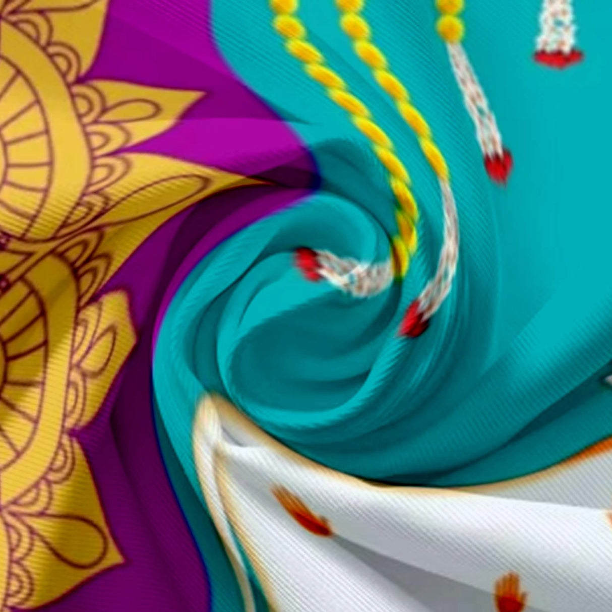 Pichwai Cow Print Backdrop 5x8 Feet Backdrop Indian Traditional Cloth Satnaryan Pooja Decor Indian Pooja Wall Decor Indian Wall Art Photo Decor Banner Decorative Cloth Wedding Favor - LoveNspire