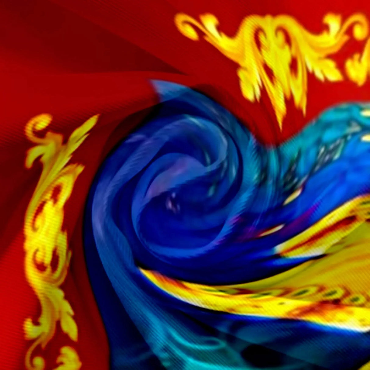 Radha Krishna Backdrop Indian Traditional Cloth 5x8 Feet Backdrop Pooja Wall Decor Indian Wall Art Photo Decor Banner Indian Janmashtami Decor Decorative Pooja Cloth - LoveNspire