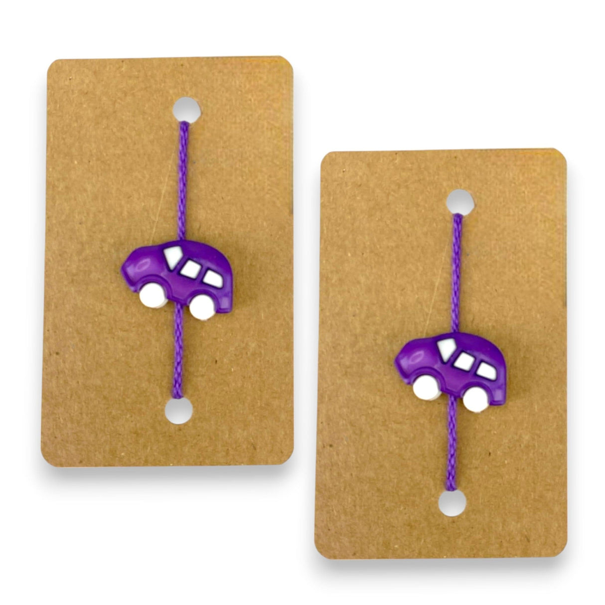 Set Of 2 Cute Cartoon Rakhi Featuring Adorable Car Designs Thread Perfect Rakhi for Brother Raksha Bandhan Bracelets for Bhai Bhaiya - LoveNspire