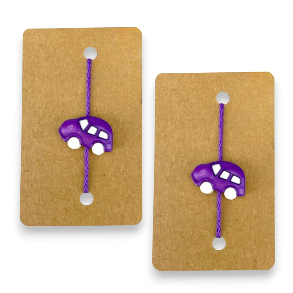 Set Of 2 Cute Cartoon Rakhi Featuring Adorable Car Designs Thread Perfect Rakhi for Brother Raksha Bandhan Bracelets for Bhai Bhaiya - LoveNspire