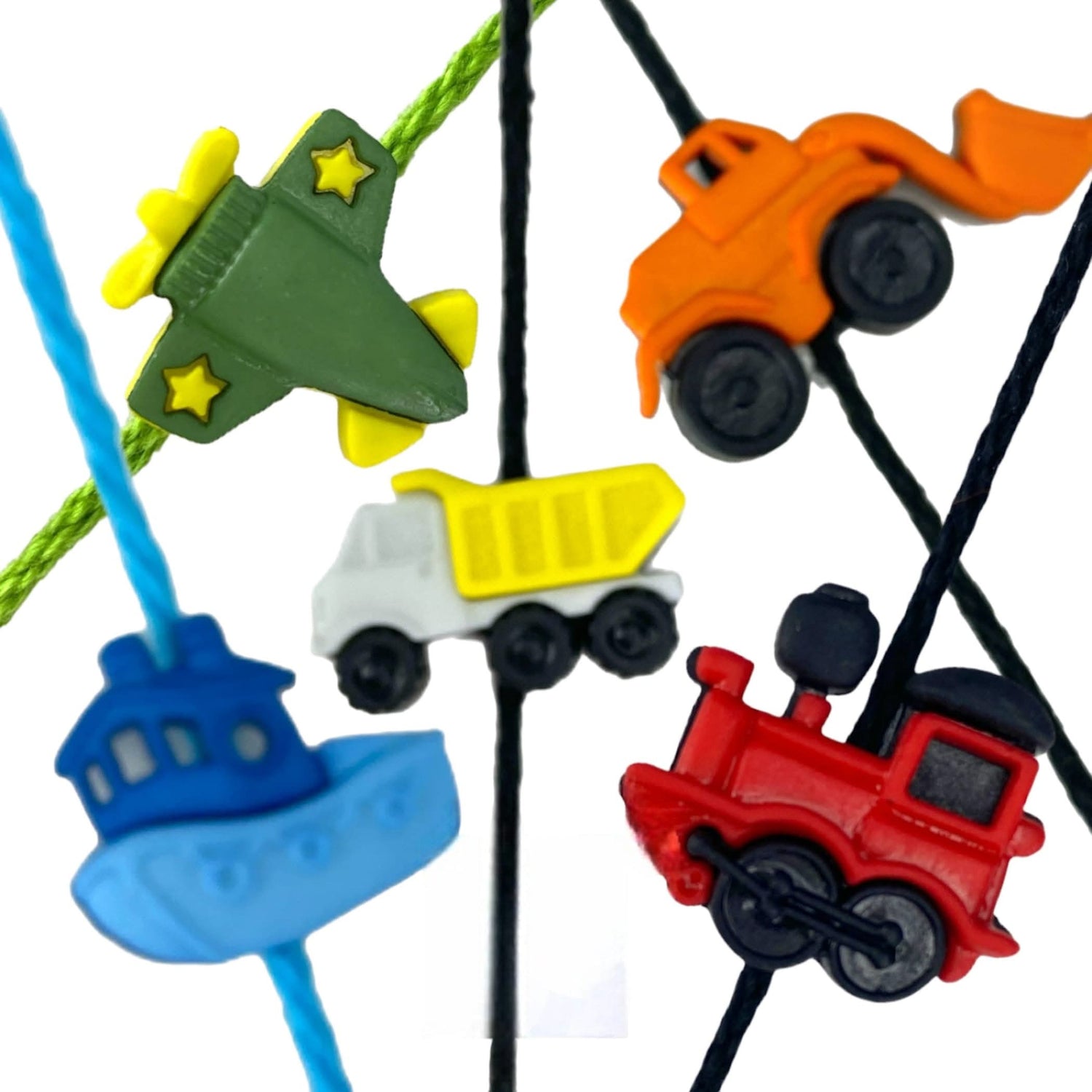 Cartoon Rakhi for Brother with Greeting Card Fun Airplane, Boat, and Train Design Thread for Bhai Colorful Raksha Bandhan Rakhi Combo for Bahiya - Cute Rakhi for Rakshabandha - LoveNspire