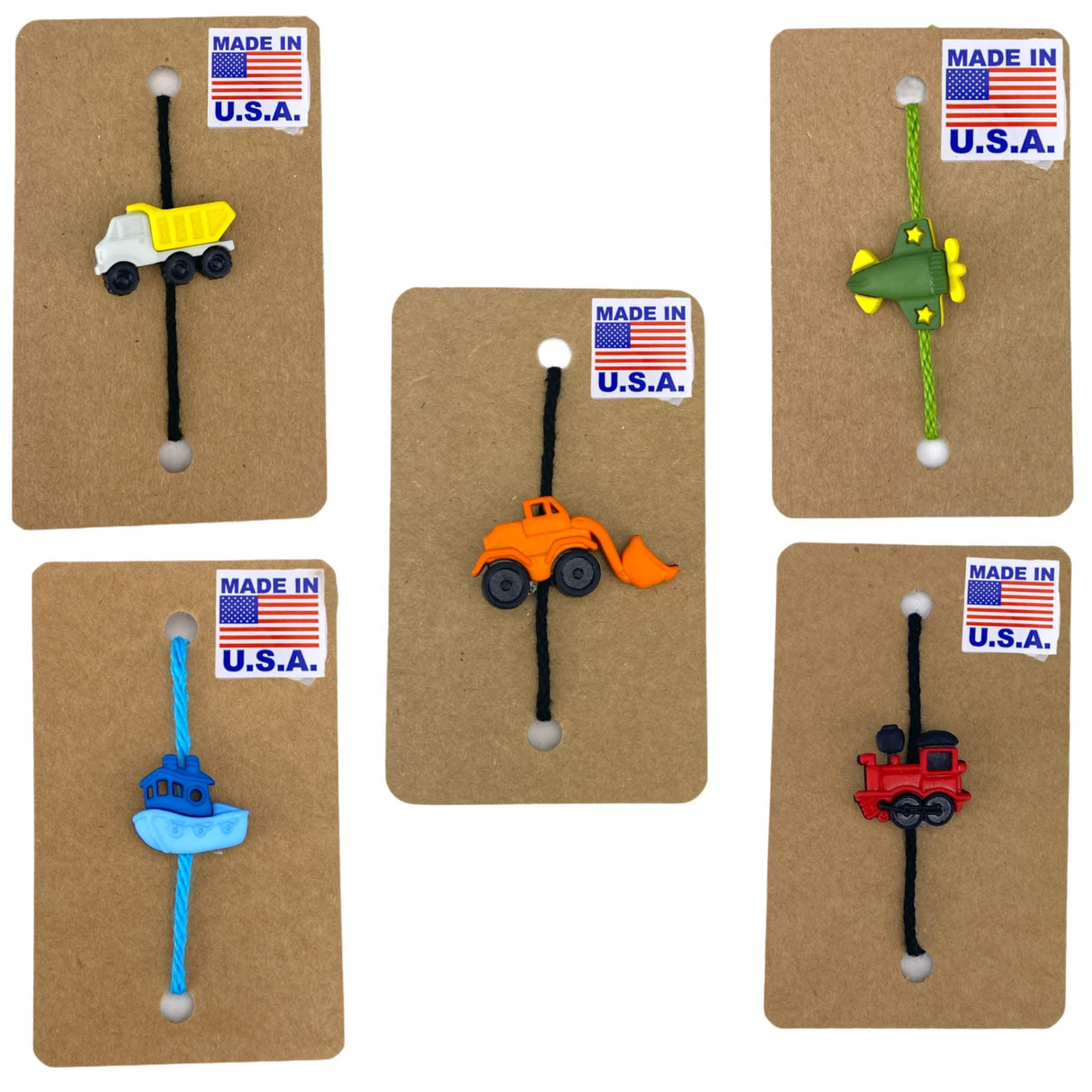 Cartoon Rakhi for Brother with Greeting Card Fun Airplane, Boat, and Train Design Thread for Bhai Colorful Raksha Bandhan Rakhi Combo for Bahiya - Cute Rakhi for Rakshabandha - LoveNspire