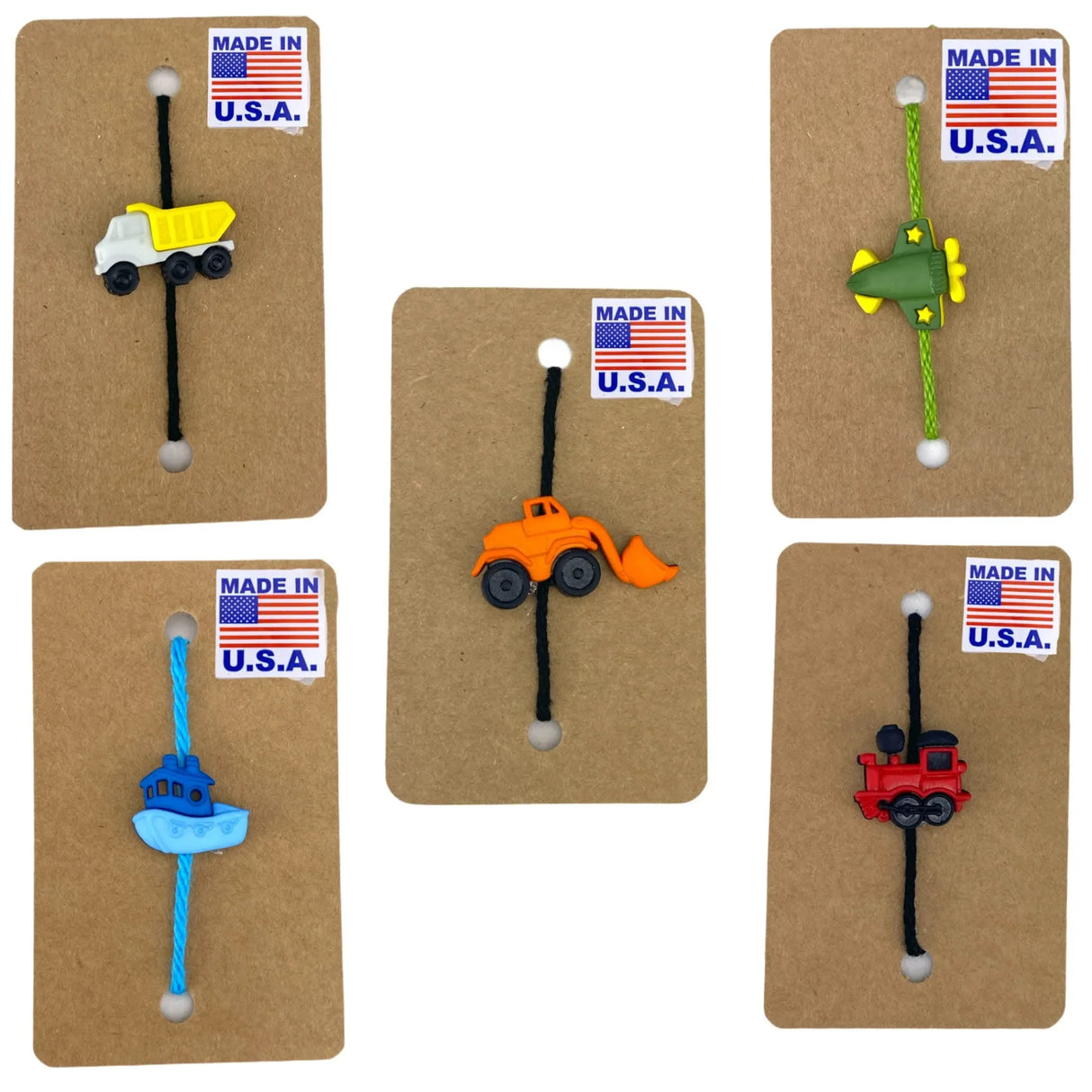 Cartoon Rakhi for Brother with Greeting Card Fun Airplane, Boat, and Train Design Thread for Bhai Colorful Raksha Bandhan Rakhi Combo for Bahiya - Cute Rakhi for Rakshabandha - LoveNspire