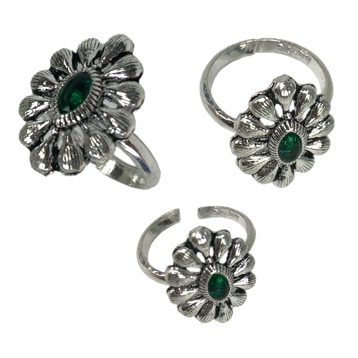 Real Silver Adjustable Silver Toe Rings Pair Indian Bichiya Feet Accessories Tribal Toe Rings Summer Beach Jewelry Comfort Fit Toe Rings for Women - LoveNspire