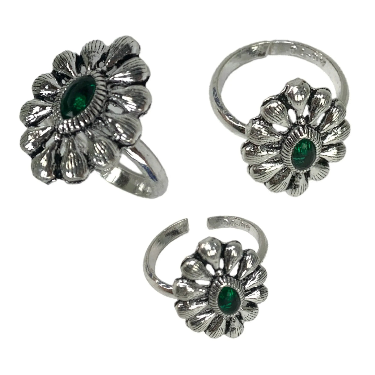 Real Silver Adjustable Silver Toe Rings Pair Indian Bichiya Feet Accessories Tribal Toe Rings Summer Beach Jewelry Comfort Fit Toe Rings for Women - LoveNspire