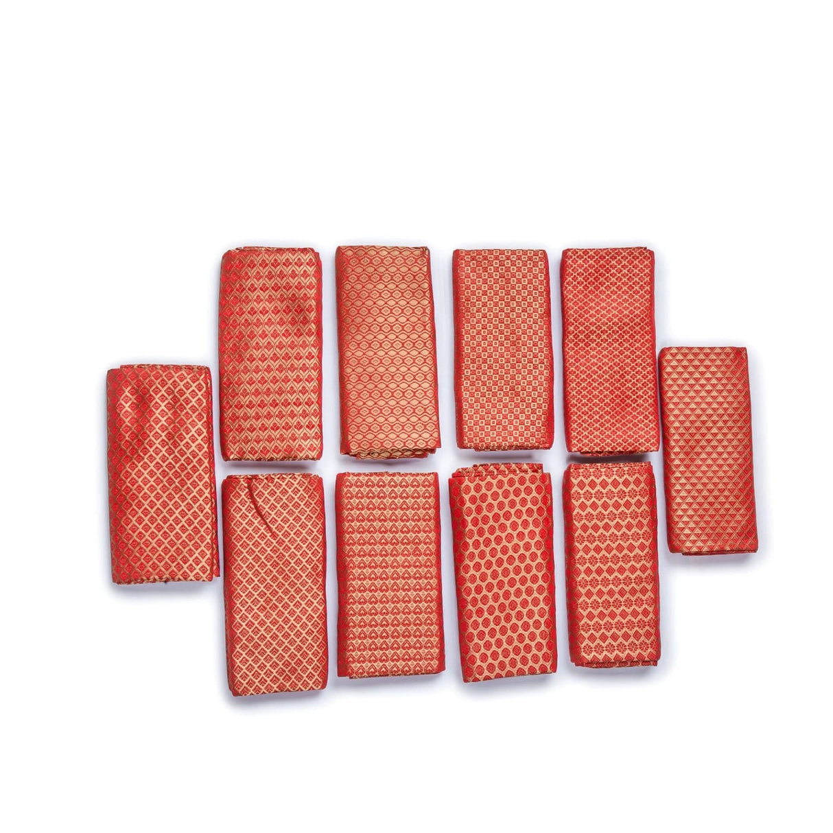 Red Jelly Unstitched Saree Blouse Pieces Woven Brocade Fabric for Women - Return Gifts for Teej Pooja Housewarming - LoveNspire