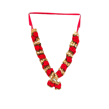 Red Rose Varmala Wedding Garland Velvet Idol / Photo Indian Milini Mala Indian Wedding Haar Bride and Groom Mala Muslim Arab Punjabi Nika Event Jaimala - LoveNspire