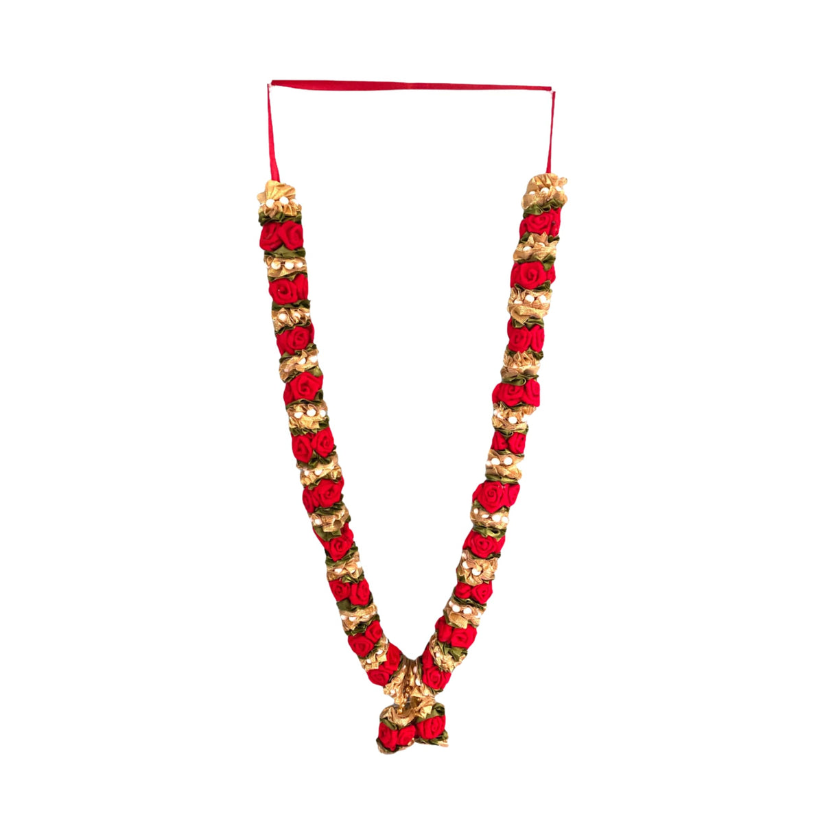 Red Rose Varmala Wedding Garland Velvet Idol / Photo Indian Milini Mala Indian Wedding Haar Bride and Groom Mala Muslim Arab Punjabi Nika Event Jaimala - LoveNspire