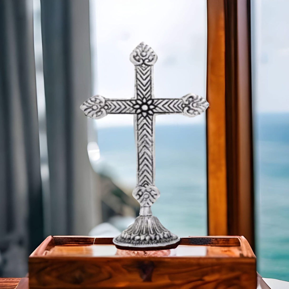 Religious Christian Cross Holy Cross Spiritual Art Holy Spirit Wall Hanging Cross Religious Decoration Cross Statue with Stand Blessing Gift Housewarming Gift - LoveNspire