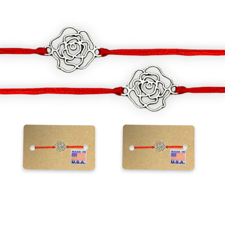 2CT Rose Charm Rakhi, Rakhri, Rakhi for Brother, Rakhi for Bhai, Rose Charm Rakhi, Rose Rakhi, Rakhi Usa, Rakshabandhan - LoveNspire