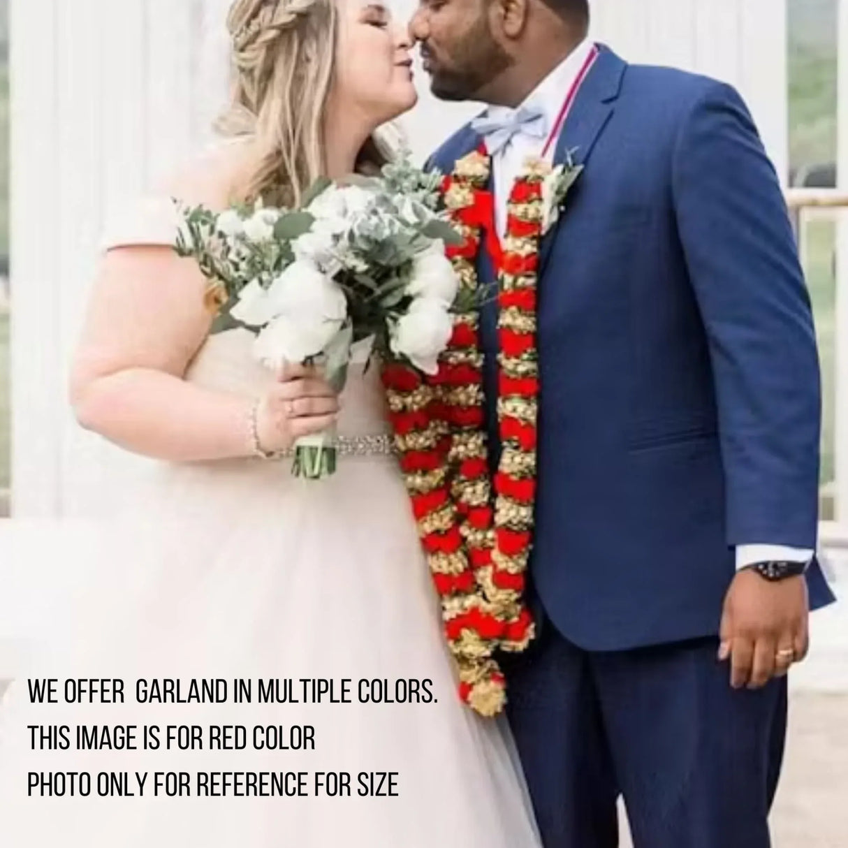 Pack of 2 Varmala for Wedding Artificial Mala for Bride and Groom Indian Milni Mala Wedding Garland Haar 26 Inch Muslim Punjabi Jaimala Nikkah - LoveNspire