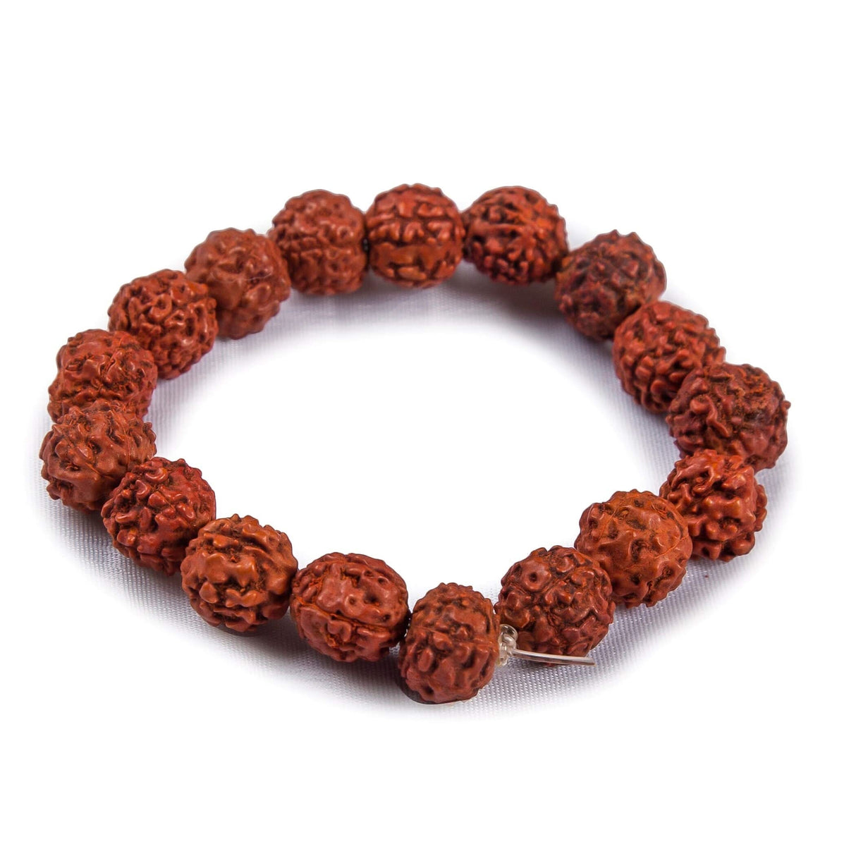 5 Mukhi Rudraksha Bracelet Suitable for Yoga, Meditation 5 Face Nepali Panchmukhi Rudraksh Natural Healing Round Bead Stretchable Elastic Bracelet Daily Fashion Wear Men (8.5 Mm) - LoveNspire