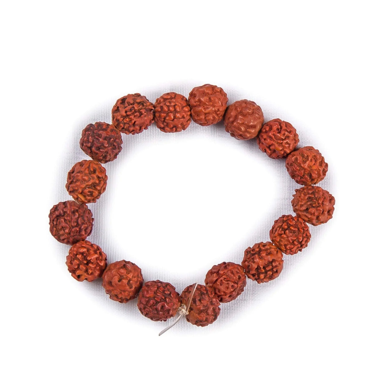 5 Mukhi Rudraksha Bracelet Suitable for Yoga, Meditation 5 Face Nepali Panchmukhi Rudraksh Natural Healing Round Bead Stretchable Elastic Bracelet Daily Fashion Wear Men (8.5 Mm) - LoveNspire