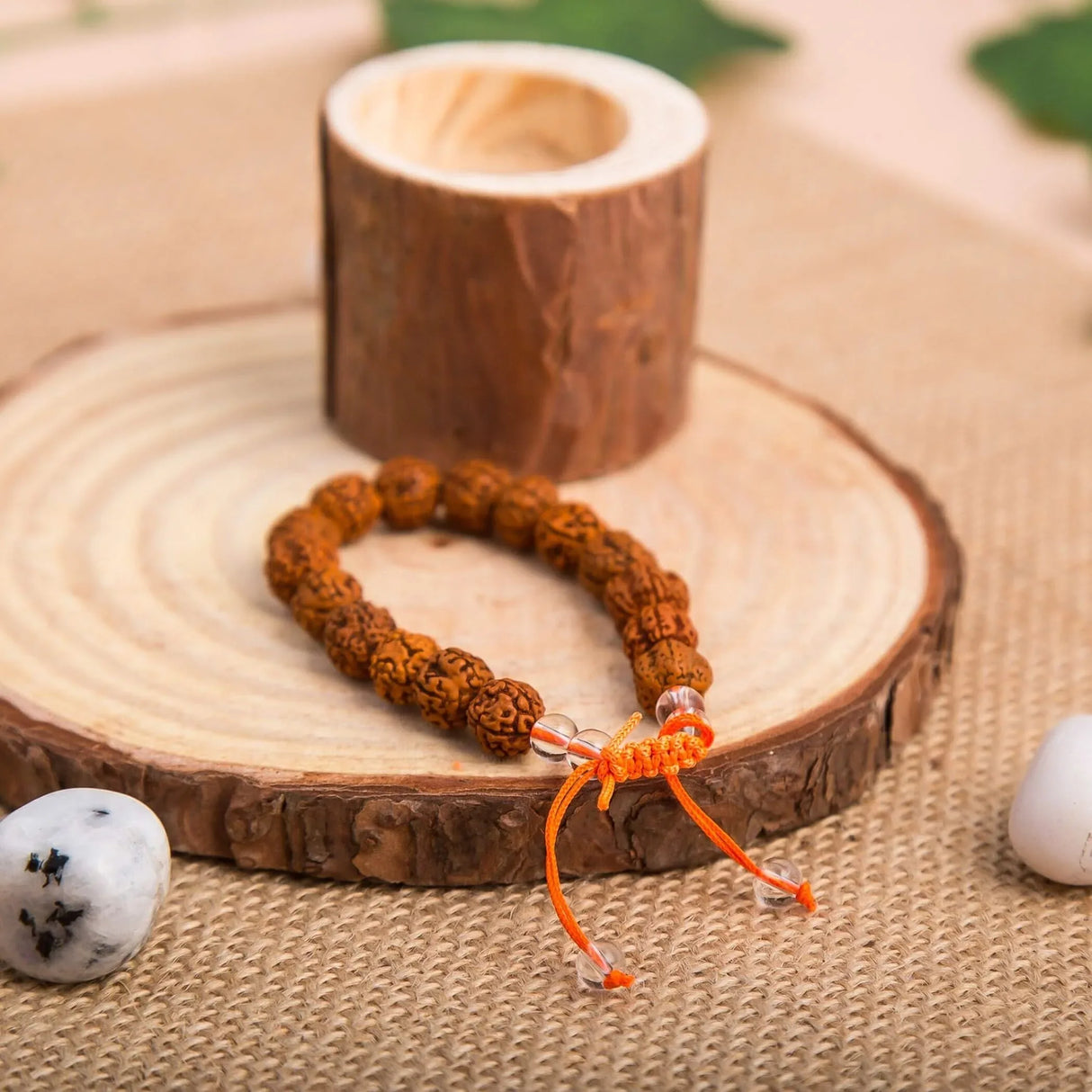 5 Mukhi Rudraksha Bracelet Suitable for Yoga, Meditation 5 Face Nepali Rudraksh Natural Healing Mala Wrist Band Bead Adjustable Bracelet Daily Fashion Wear Men (approx. 8.5 Mm) - LoveNspire