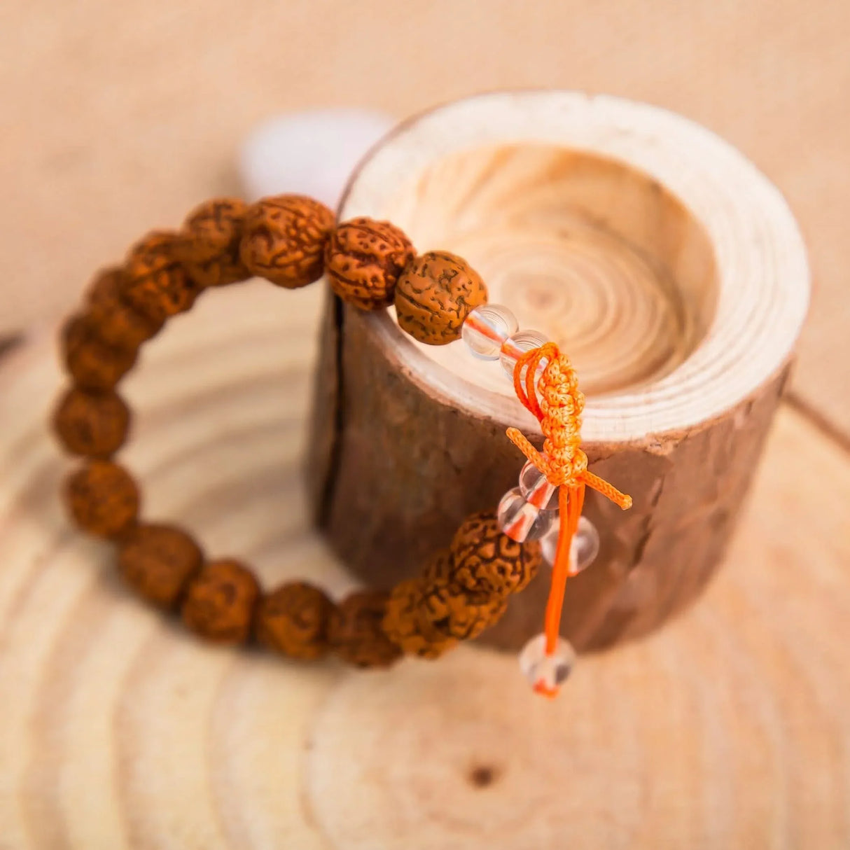 5 Mukhi Rudraksha Bracelet Suitable for Yoga, Meditation 5 Face Nepali Rudraksh Natural Healing Mala Wrist Band Bead Adjustable Bracelet Daily Fashion Wear Men (approx. 8.5 Mm) - LoveNspire