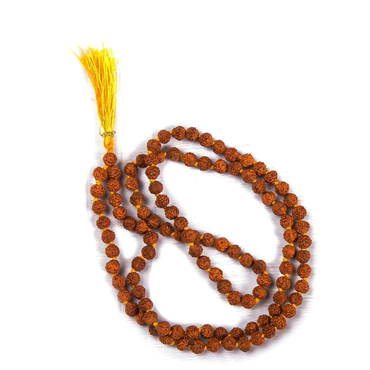 Rudraksha Mala with Gomukhi Japa Bag 5 Face (panchmukhi) Rudraksh Rosary Garland Japa Mala Necklace for Puja Yoga Meditation Rudraksha Kantha Mala 108 + 1 Prayer Beads for Men Women Wearing - LoveNspire