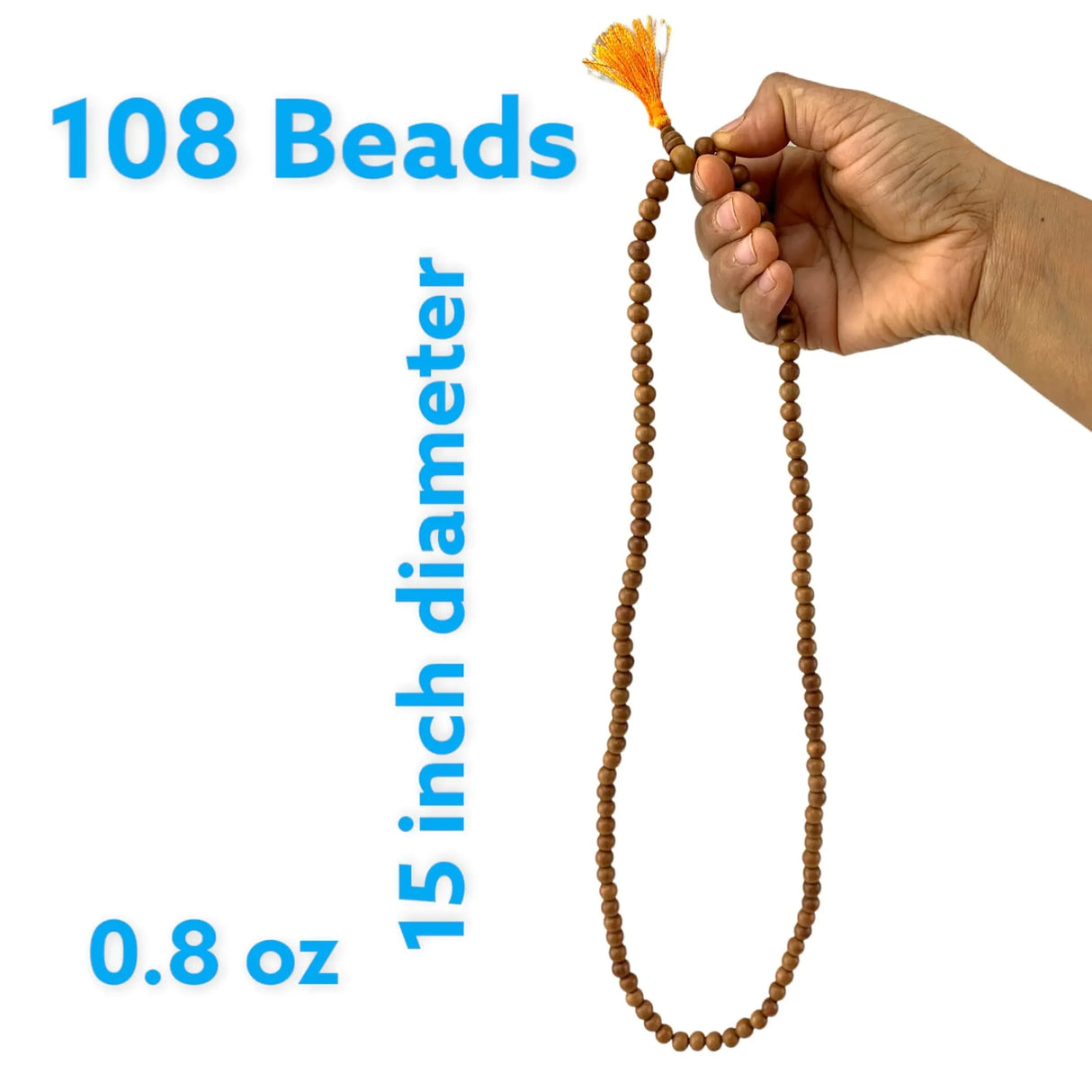Sandalwood Mala, Sandalwood Japa Mala, 108 Meditation Mala, Buddhist Mala, 108 Mala Beads, Sandalwood Rosary, Hindu Prayer Mala, 108 Mala Necklace - LoveNspire