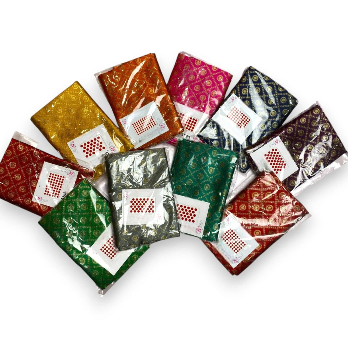 10pcs, Bindi Gajra Saree Blouse Piece, Unstitched, Varalakshmi Blouses, Unstiched Blouse, Thamboolam Blouse, Sari Blouse, Saree Blouse Piece, Saree Blouse - LoveNspire