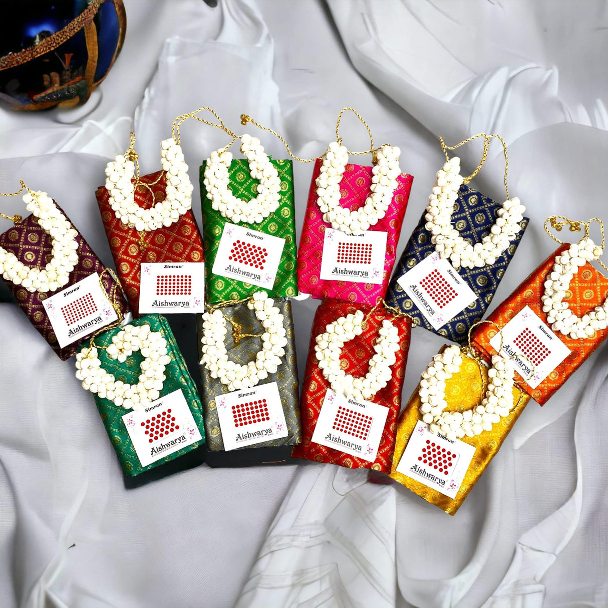 10pcs, Bindi Gajra Saree Blouse Piece, Unstitched, Varalakshmi Blouses, Unstiched Blouse, Thamboolam Blouse, Sari Blouse, Saree Blouse Piece, Saree Blouse - LoveNspire