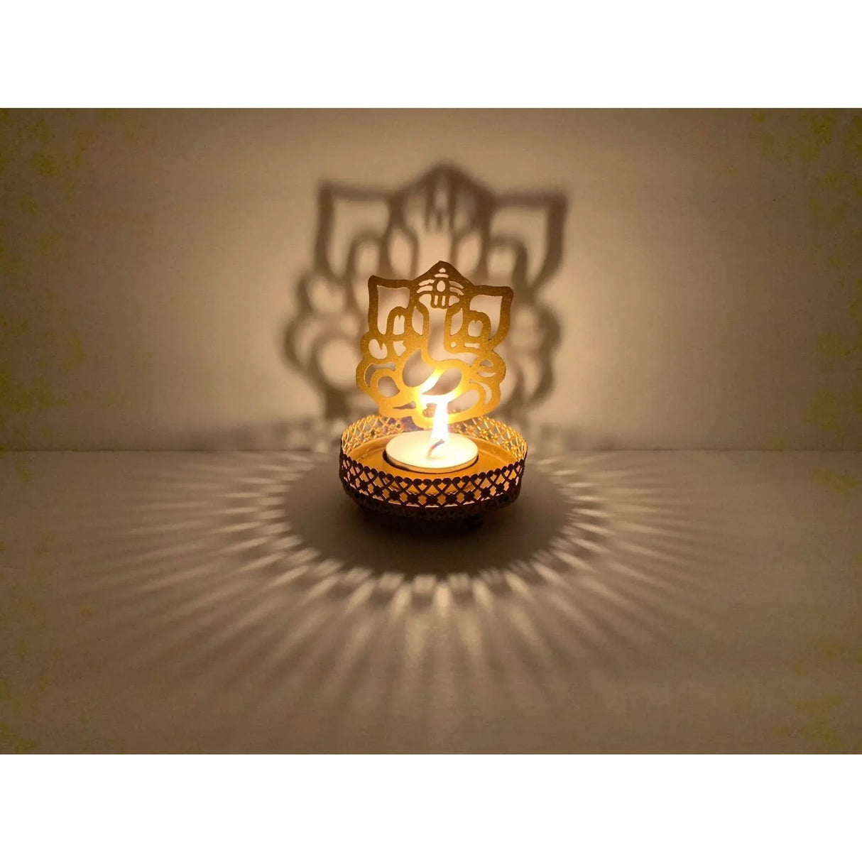Shadow Ganesha Candle Holder , Housewarming Favor, Diwali Puja Favors, Ganesha Statues, Thamboolam Items, Navaratri Gift, Lord Ganesh, Ganapati - LoveNspire