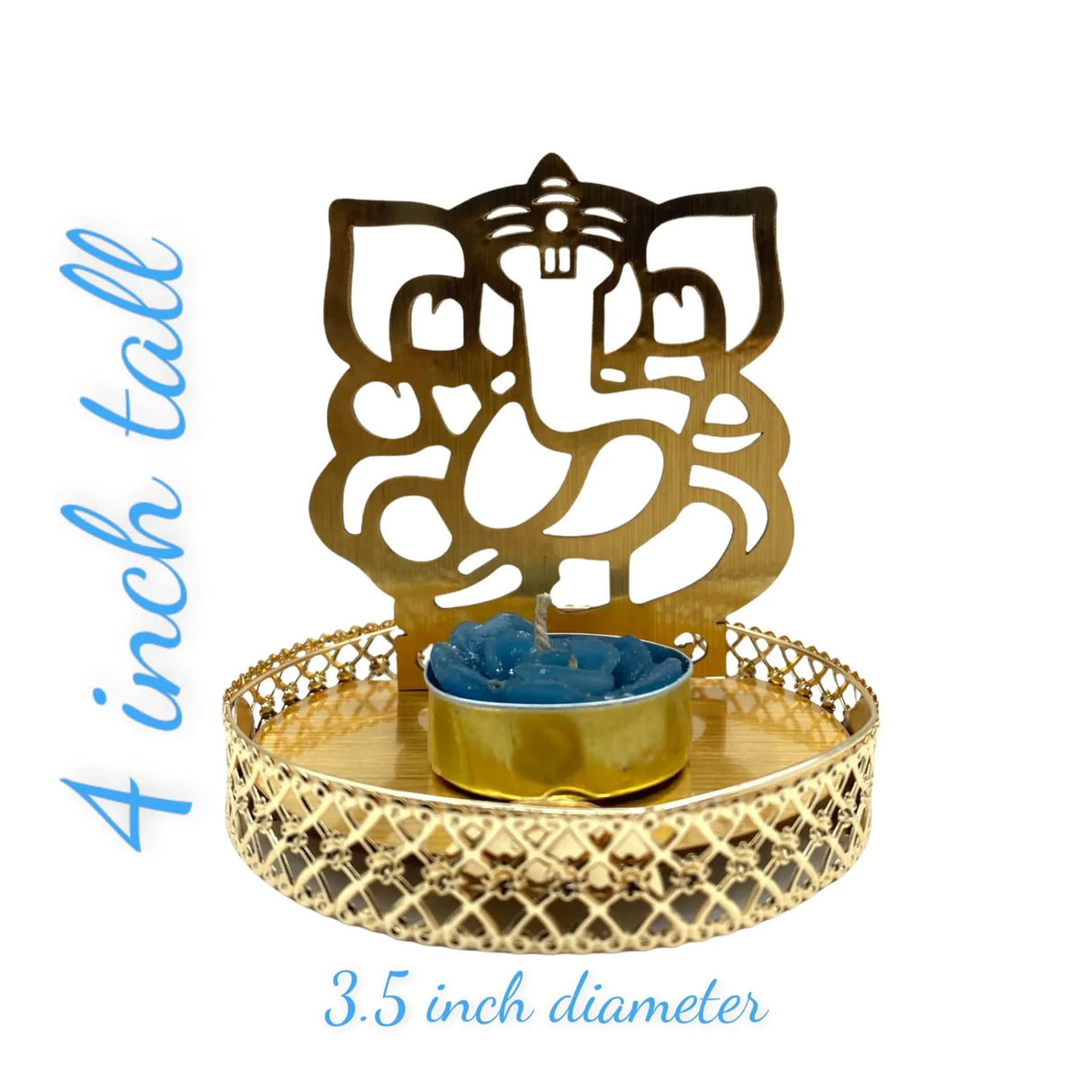 Shadow Ganesha Tealight Candle Holder Festival of Light Decorative T-light Holder for Diwali Christmas Hanukkah Thanksgiving Gift Diya Candle Holder for Centerpiece Dining Table Home Decor - LoveNspire