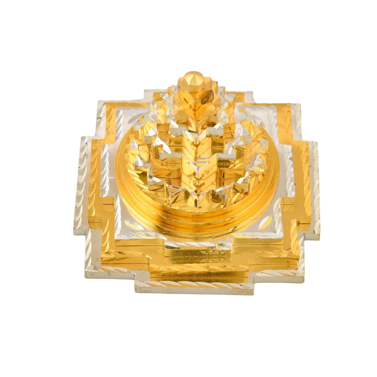 Golden Sri Yantra for meditation, spiritual blessings, and good luck in home or office