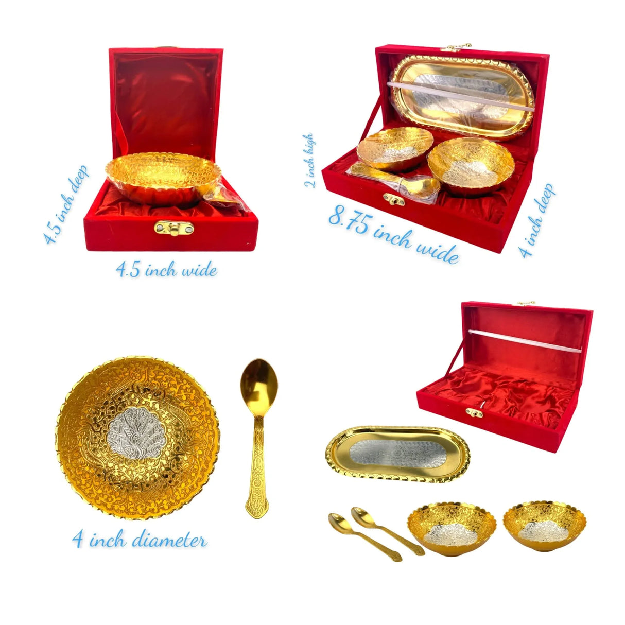 Gold Silver Plated Bowl Eid Gift Box, Eid Mubarak Gift, Ramadan Eid Gift, Islamic Gifts, Muslim Gift, Eid Favors, Eid Gift Hamper - LoveNspire