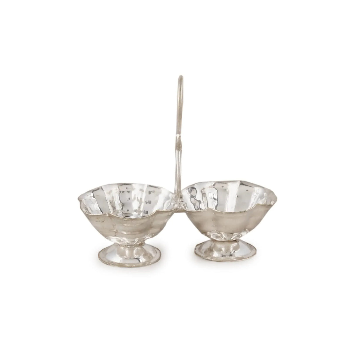 Silver Plated Haldi Kumkum Holder for Home Temple Decorative Haldi Kumkum Stand Diwali Gift Indian Festival Puja Wedding Favor Birthday Housewarming Return Gifts Roli Chawal/rice Holder - LoveNspire