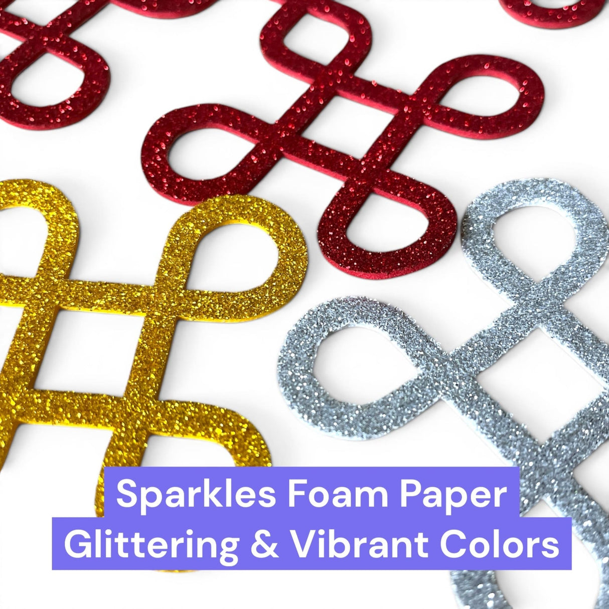 Small muggu kolam cutout diy traditional red gold silver glittering foam paper wall decoration for puja mandir decor