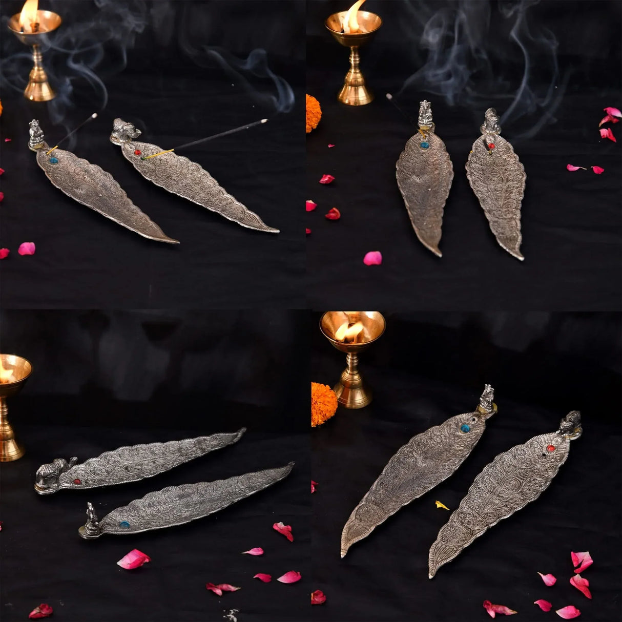 Leaf Incense Holder, Ganesha Incense Holder, Stick Incense Holder, Incense Stick Holder, Incense Holder Tray, Home Incense Holder, Stick Incense Holder - LoveNspire